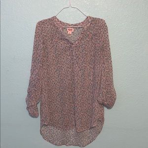 women’s flowered shirt